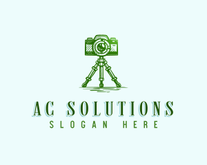 Camera Photography Tripod logo design