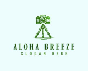 Camera Photography Tripod logo design