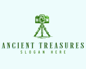 Camera Photography Tripod logo design