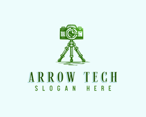 Camera Photography Tripod logo design