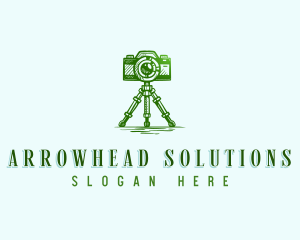 Camera Photography Tripod logo design