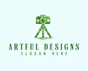 Camera Photography Tripod logo design