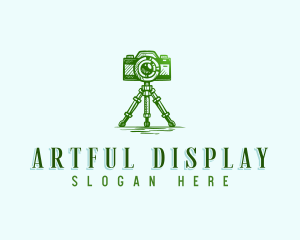 Camera Photography Tripod logo design