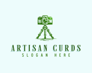 Camera Photography Tripod logo design