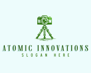 Camera Photography Tripod logo design