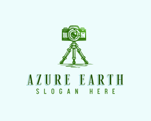 Camera Photography Tripod logo design