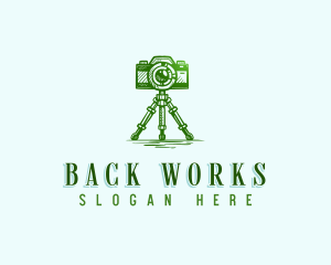 Camera Photography Tripod logo design