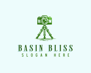 Camera Photography Tripod logo design