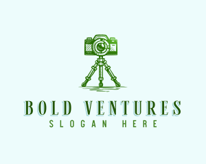 Camera Photography Tripod logo design