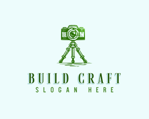 Camera Photography Tripod logo design