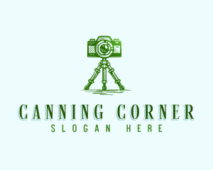 Camera Photography Tripod logo design