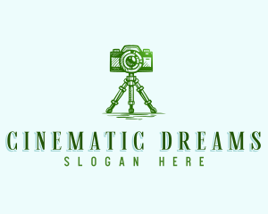 Camera Photography Tripod logo design