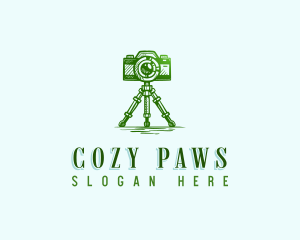 Camera Photography Tripod logo design