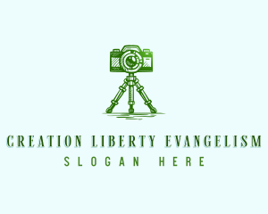 Camera Photography Tripod logo design