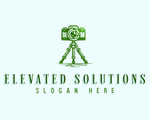 Camera Photography Tripod logo design