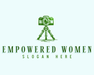 Camera Photography Tripod logo design