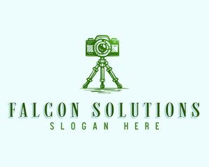 Camera Photography Tripod logo design