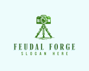 Camera Photography Tripod logo design