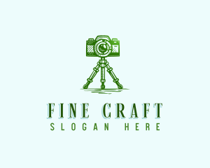 Camera Photography Tripod logo design