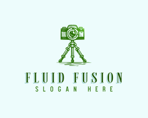 Camera Photography Tripod logo design