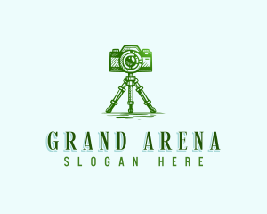 Camera Photography Tripod logo design