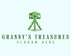 Camera Photography Tripod logo design