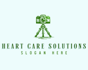 Camera Photography Tripod logo design