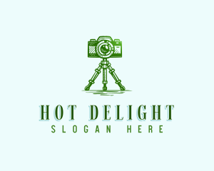 Camera Photography Tripod logo design