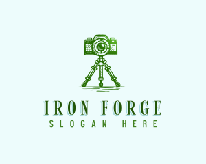 Camera Photography Tripod logo design