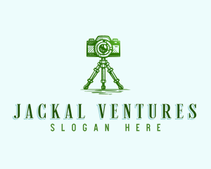 Camera Photography Tripod logo design