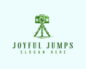 Camera Photography Tripod logo design