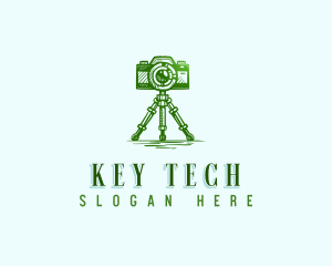 Camera Photography Tripod logo design