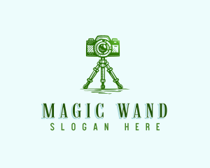 Camera Photography Tripod logo design