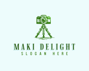 Camera Photography Tripod logo design