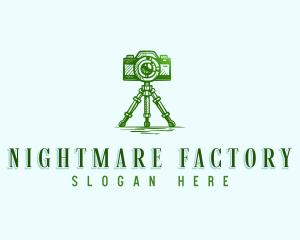 Camera Photography Tripod logo design