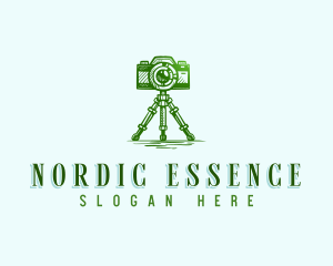 Camera Photography Tripod logo design