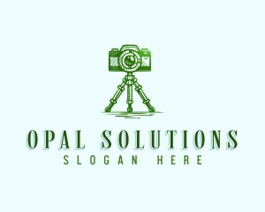 Camera Photography Tripod logo design