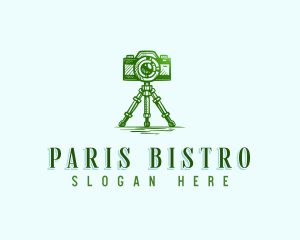 Camera Photography Tripod logo design