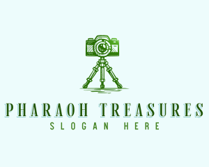 Camera Photography Tripod logo design