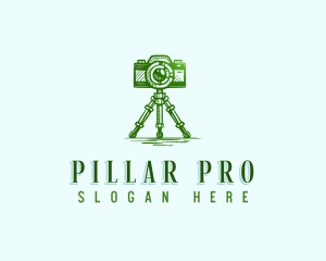 Camera Photography Tripod logo design