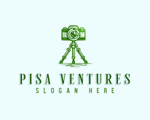 Camera Photography Tripod logo design