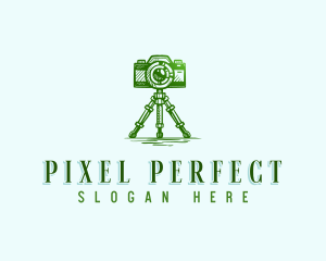 Camera Photography Tripod logo design