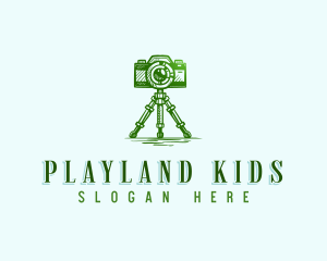 Camera Photography Tripod logo design