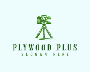 Camera Photography Tripod logo design