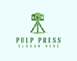 Camera Photography Tripod logo design