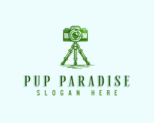 Camera Photography Tripod logo design