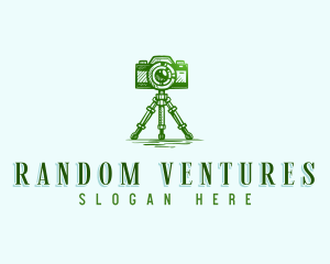 Camera Photography Tripod logo design