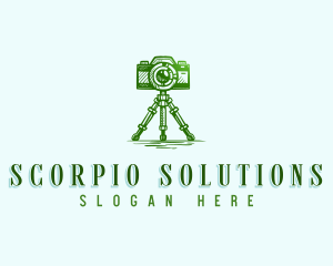 Camera Photography Tripod logo design