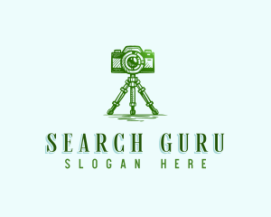 Camera Photography Tripod logo design