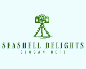 Camera Photography Tripod logo design